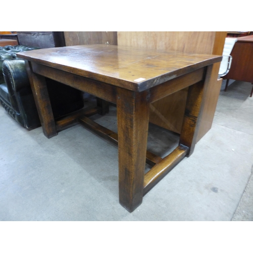 180 - An oak refectory table