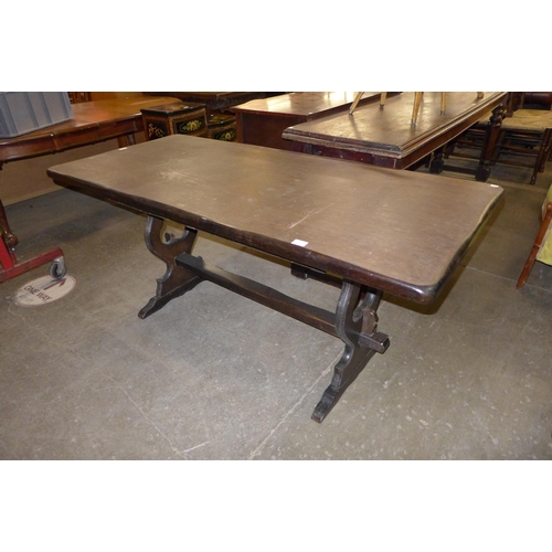 226 - An oak refectory table