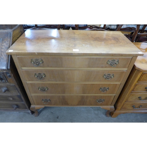 264 - A walnut chest of drawers