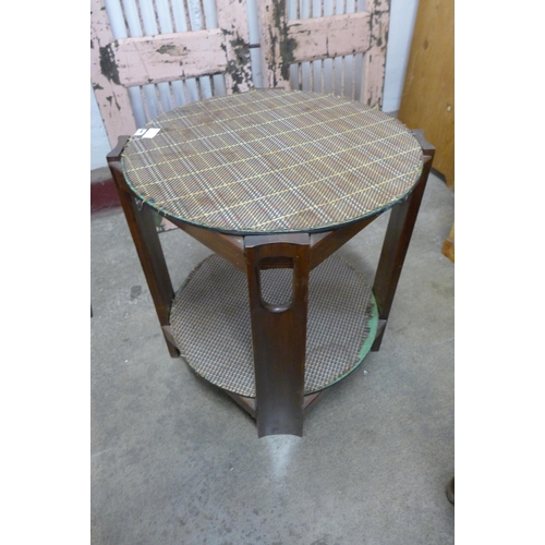 278 - An Art Deco mahogany two tier circular occasional table