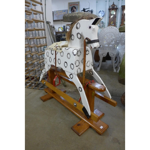 304 - A vintage Leeway child's rocking horse