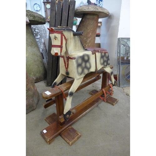 305 - A vintage Leeways child's rocking horse