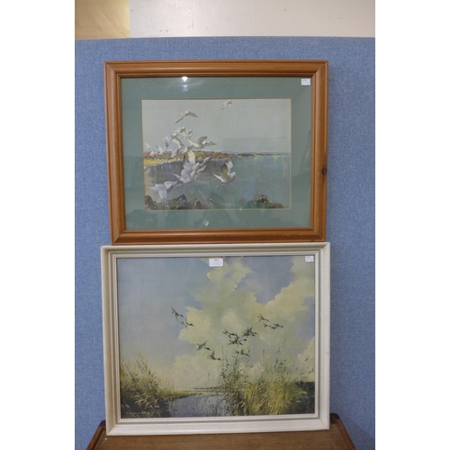 351 - Two Vernon Ward prints, framed