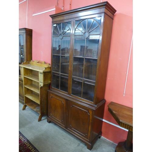 45 - A George III style mahogany bookcase