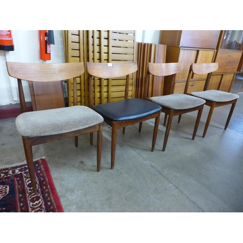 69 - A set of four G-Plan Danish Design teak dining chairs, designed by Ib Kofod Larsen