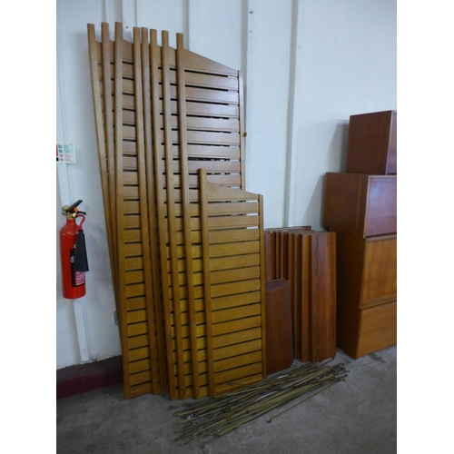 71 - A teak Ladderax room divider