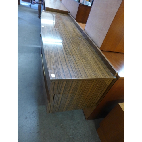 74 - A simulated walnut sideboard