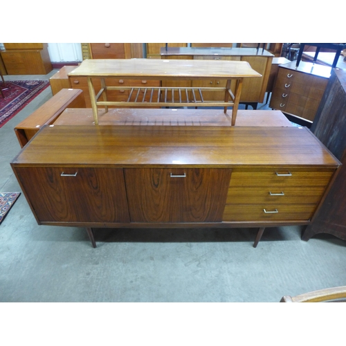 84 - A tola wood and afromosia sideboard