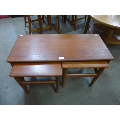 88 - A Danish teak nest of tables