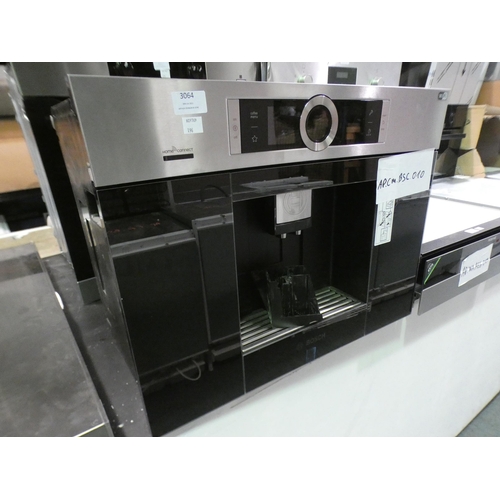 3064 - Bosch wall intergrated coffee machine  *This lot is subject to vat