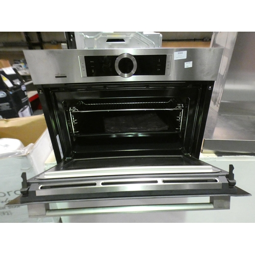 3066 - Bosch Serie 8 Compact Oven with Microwave With Home Connect (H455xW595xD548) (model:- CMG656BS6B), R... 