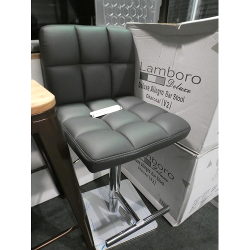 3070 - Allegro Deluxe Charocal Kitchen Barstool, RRP £90.84 inc. VAT  *This lot is subject to vat