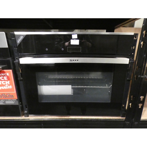 3098 - Neff Compact 45 Fullsteam Oven - Stainless Steel (H455xW595xD548) (model:- C17FS32N0B), RRP £1132.50... 