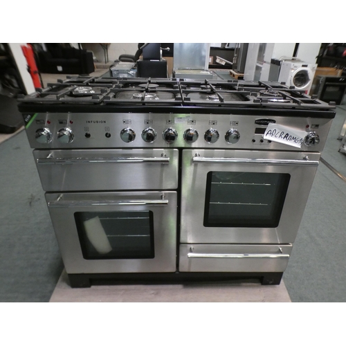 3148 - Rangemaster Infusion 110cm Dual Fuel Range Cooker (model:- INF110DFFSS), RRP £1832.50 inc. VAT *This... 