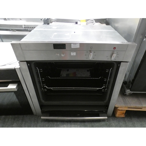 3149 - Neff Single CircoTherm Stainless Steel Oven (H595xW595xD550) (model:- B44S42N3GB), RRP £490 inc. VAT... 