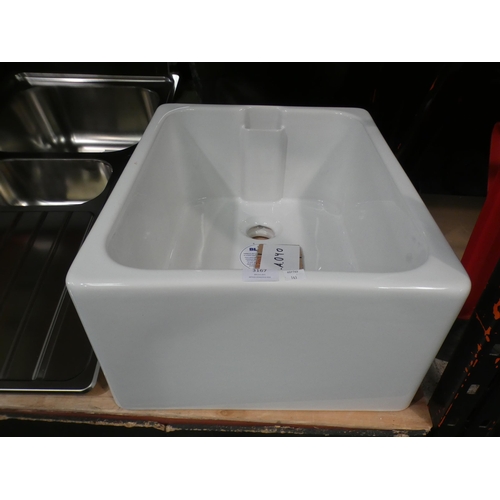 3167 - Bora White Ceramic Belfast 1.0 Sink (460x600) (model:- BL468008), RRP £207.50 inc. VAT  *This lot is... 