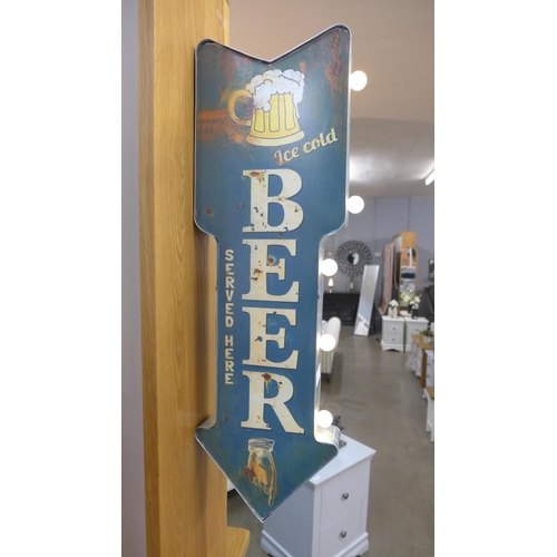 1305 - A Beer illuminated sign, H 66cms (604314)   #