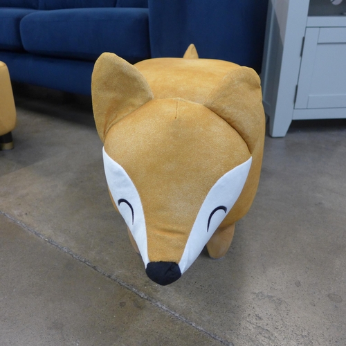 1331 - A gold fox footstool with storage