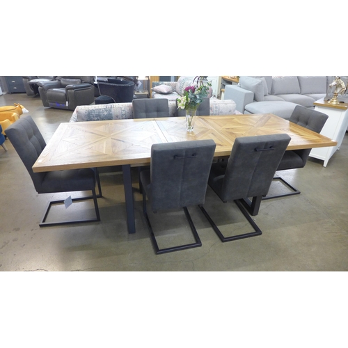 1347 - A Greenwich Seven Piece Dining Set (Table With Six Chairs), RRP £1333.33 + VAT (4070-21) * This lot ... 
