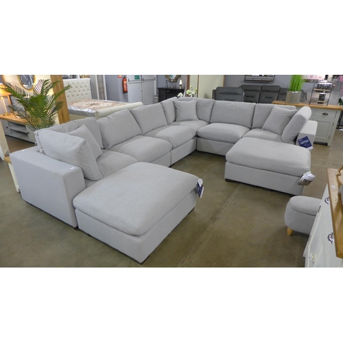 1358 - A Lowell Eight Piece Modular Sectional Sofa, RRP £2416.66 + VAT (4070-17) * This lot is subject to V... 