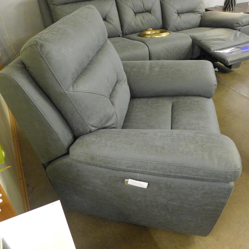 1419 - A Kuka Grey Fabric Power Recliner (model:- KM.C012), RRP £499.91 + VAT (4070-23) * This lot is subje... 