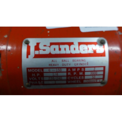 2019 - J. Sanders table top 240v angle grinder