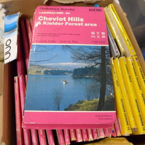 2060 - Box of approx. 50 Ordnance Survey maps