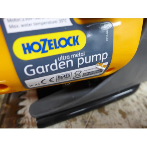 2120 - Hozelock garden pump, 3000 litres per hour - used twice