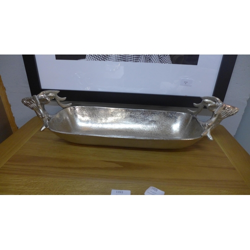 1376 - A silver deer display tray, 57cm x 17cm (2152522)   #