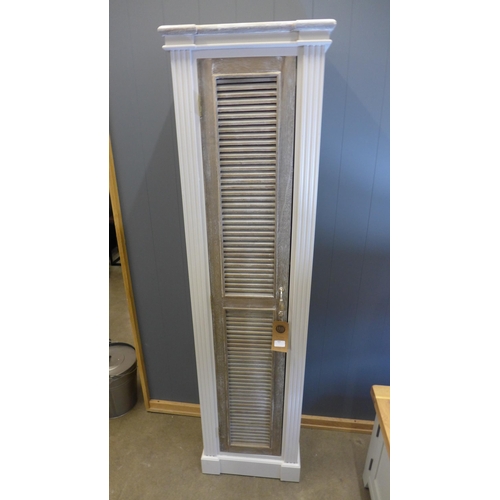 1381 - A Liberty Collection tall louvered cabinet H170cms x W45cms (18880104)  #