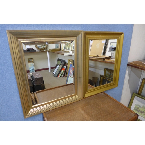 353 - Two gilt framed mirrors