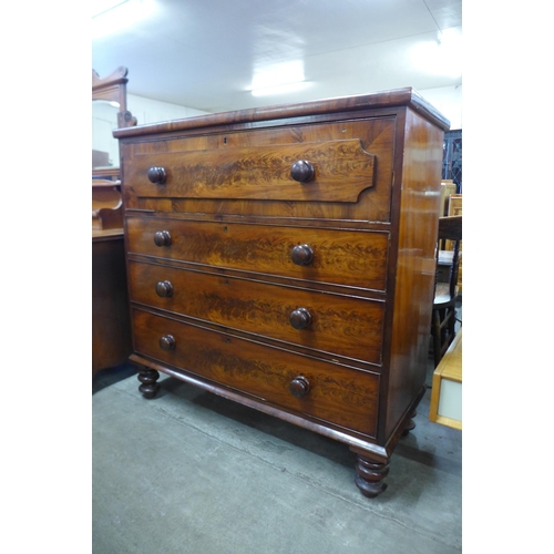 128 - A Victorian mahogany chest of drawers