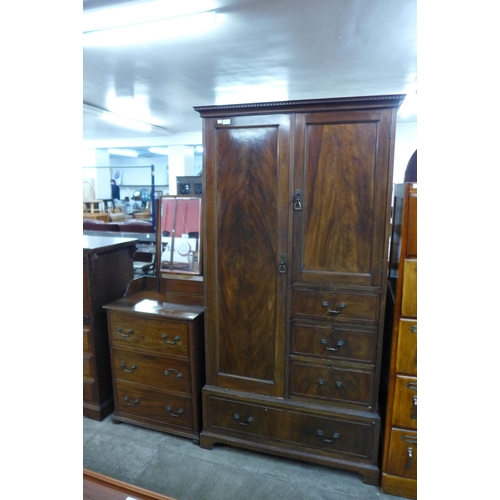 135 - An Edward VII mahogany two piece bedroom suite