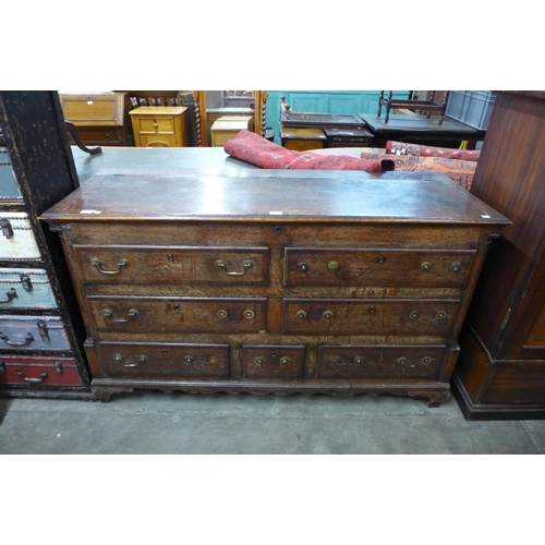 138 - A George III oak Lancashire chest