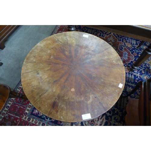 35 - A Victorian mahogany circular pedestal lamp table