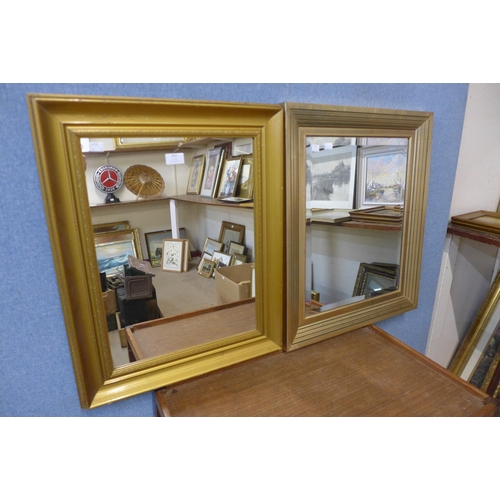 353 - Two gilt framed mirrors