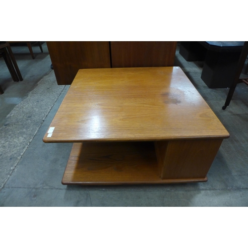 90 - A teak sqaure coffee table