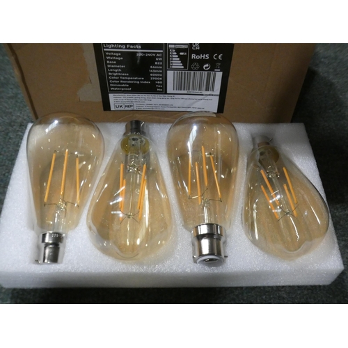 3076 - 8 Pack of B22 vintage Edison bulbs