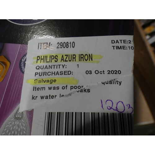 3096 - Philips Azur Iron (model:- GC4564/26) (240-280) * This lot is subject to VAT