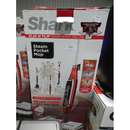 3100 - Shark Steam Mop (model:- S6003UKCO), RRP £109.99 + VAT   (240-310) * This lot is subject to VAT