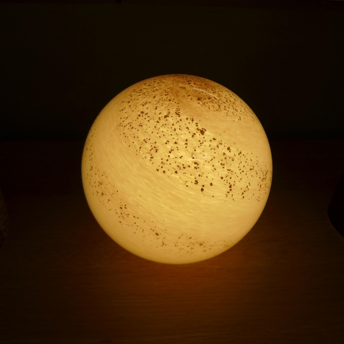 1332 - A hand blown pink Milky Way lamp, 18 cms (GL02836)   #