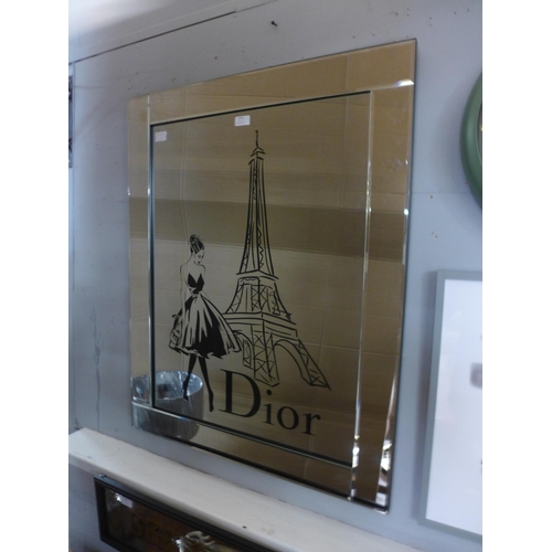 1375 - A Dior Fashion mirror, 80cms x 60cms (FSMRDIOR85)   #