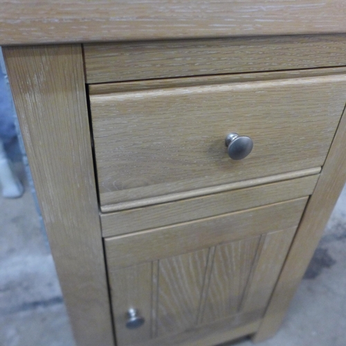 1398 - A Chichester rustic oak bedside table