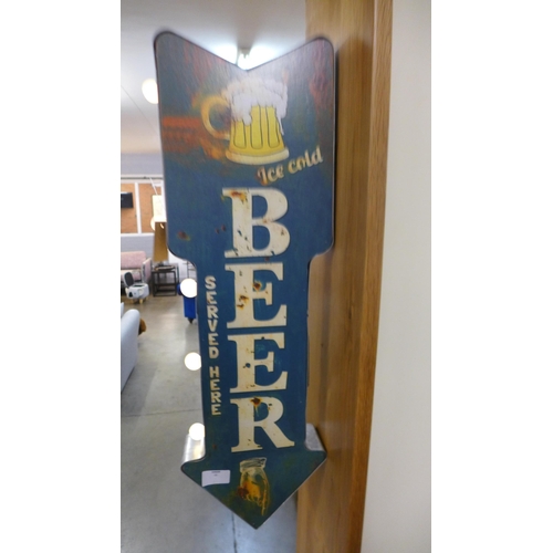 1427 - A Beer illuminated sign, H 66cms (604314)   #