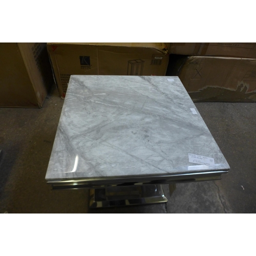 1493 - A Meche marble effect and metal side table * this lot is subject to VAT