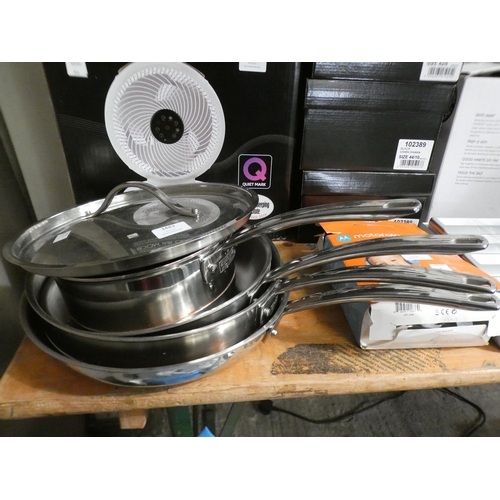 3483 - Kirkland Signature Stainless Steel Cookware Set, RRP £157.99 + VAT (239-42)   * This lot is subject ... 