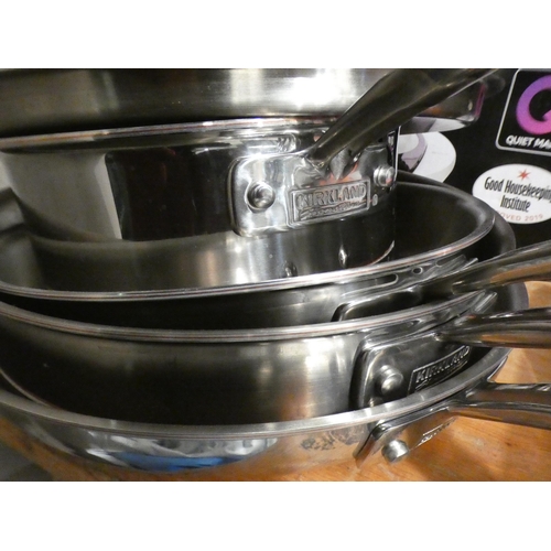 3483 - Kirkland Signature Stainless Steel Cookware Set, RRP £157.99 + VAT (239-42)   * This lot is subject ... 