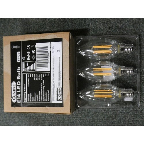 3082 - 5 Packs of 3 E14 LED bulbs