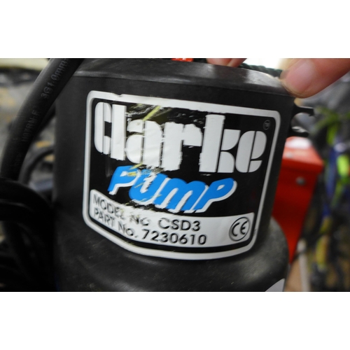 2063 - Clark submersible flood pump - W