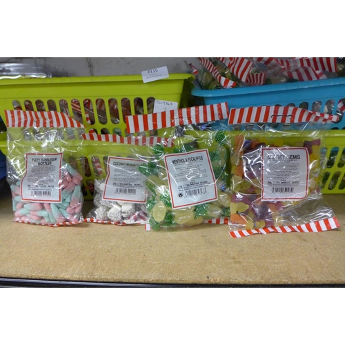 2115 - 4 Trays of assorted sweets - all in date